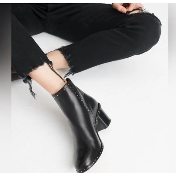 Rag & Bone Willow Stud Leather Boots In Black Size EU 41/US 11 - Picture 15 of 16
